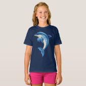 T-shirt enfant dauphin souriant (Devant entier)