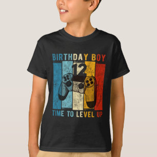 T-shirt Enfant De 12 Ans Garçon 12 Temps De Niveau Jusqu'A