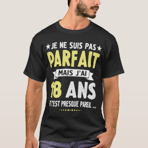 T-shirt Enfant de 18 ans fille anniversaire humour 18