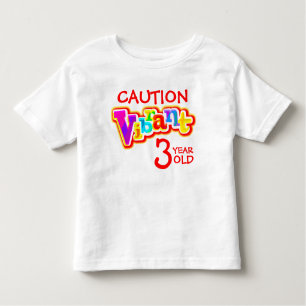 T-shirt enfant de 3 ans très dynamique