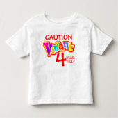 T-shirt enfant de 4 ans très dynamique (Devant)