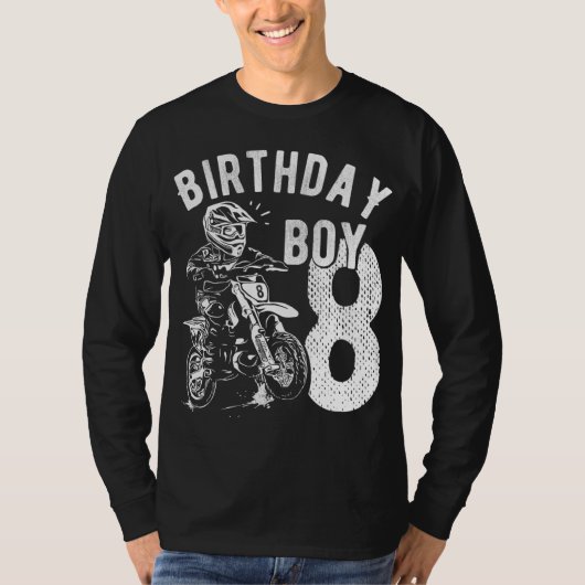 T-shirt Enfant de 8 ans - Enfant d'anniversaire - Vélo de  (Devant)