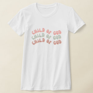 T-shirt Enfant de Dieu Vagues rétro