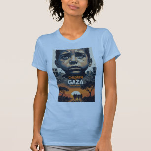 T-shirt enfant de Gaza : faim et siège