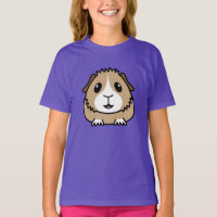 T-shirt enfant de la caricature Guinée porc