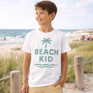 T-shirt Enfant de la plage Minimaliste Graphique Palmier V