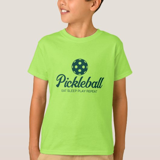 T-shirt enfant de sport de pickleball cool pour ga (Devant)