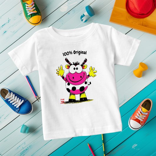 T-shirt enfant de vache drôle personnalisable