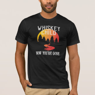 T-shirt ENFANT DE WHISKEY - Chemise noire maintenant que v
