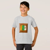 T-shirt enfant DESIGN frêne CHOCO AFRIQUE (Devant entier)
