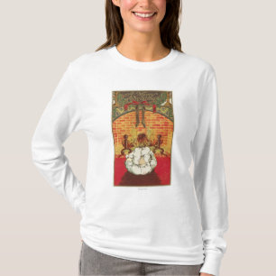 T-shirt Enfant devant la cheminée