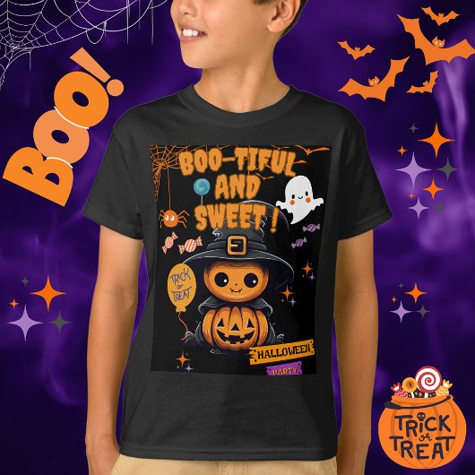T-shirt enfant d'Halloween | Tee de fantôme mignon