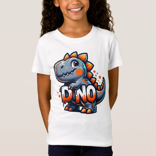 T-shirt enfant dinosaure (Devant)
