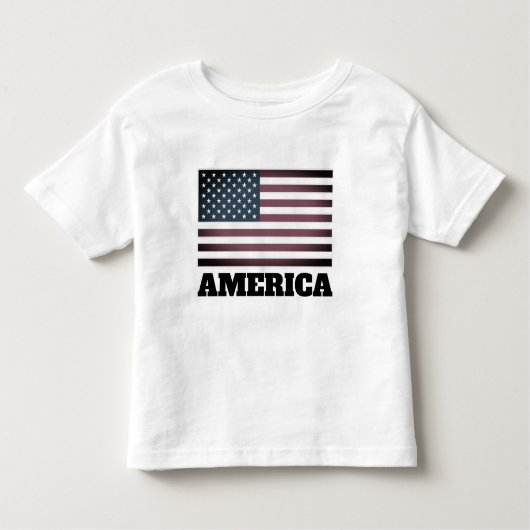 T-shirt enfant du drapeau patriotique américain (Devant)