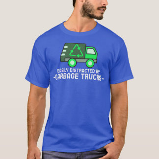 T-shirt Enfant Easily Distracted by Garbage Trucks poubell
