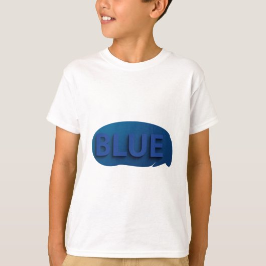 T-shirt enfant en bleu océan (Devant)