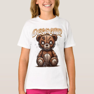 T-shirt enfant en peluche cassé mignon