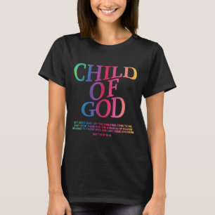 T-shirt Enfant Enfant De Dieu Christian Jésus Fils Siste