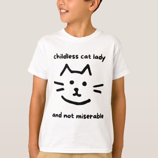 T-shirt Enfant Et Pas Misérable Chat Lady Pour (Devant)