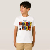 T-shirt Enfant fait sur commande de fête d'anniversaire de (Devant entier)