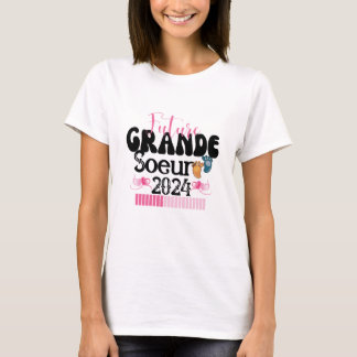 T-shirt Enfant Future Grande Soeur 2024 En Cours Annonce