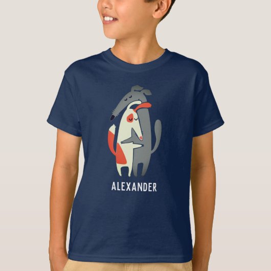 T-shirt enfant Galgo et Podenco customisé (Devant)