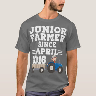 T-shirt Enfant Garçon Junior Fermier Depuis Avril 2016 Ann