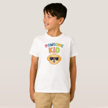 T-shirt « Enfant génial, chien mignon » pour garço