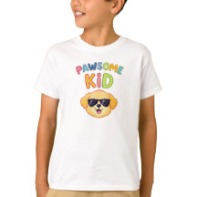 T-shirt « Enfant génial, chien mignon » pour garço