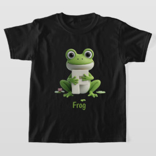 T-shirt enfant grenouille mignonne   F est pour gr