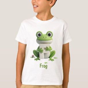T-shirt enfant grenouille mignonne   F est pour gr