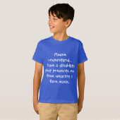 T-shirt enfant handicapé (Devant entier)