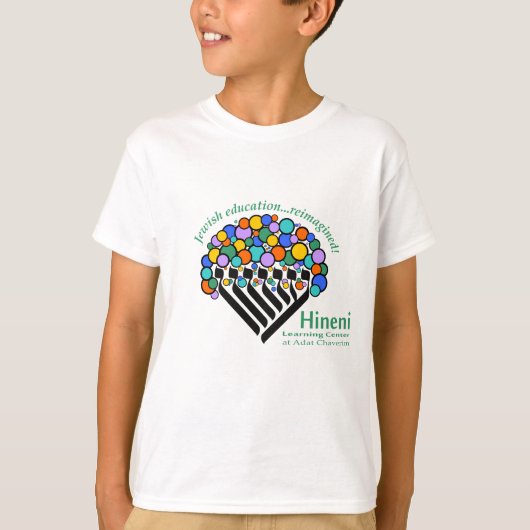 T-Shirt Enfant Hineni Learning Center - Blanc (Devant)