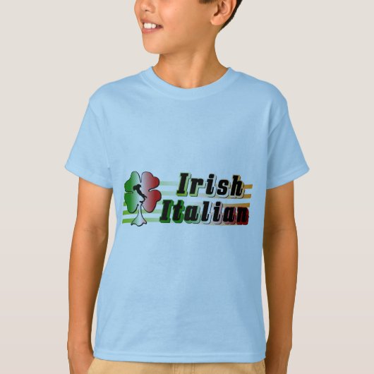 T-shirt enfant irlandais italien (Devant)