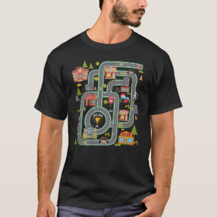 T-shirt Enfant Jouer des voitures sur le dos Papa Course p