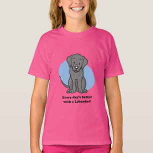 T-shirt enfant Labrador Cartoon mignon