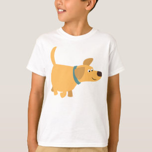 T-shirt enfant labrador jaune caricature mignonne
