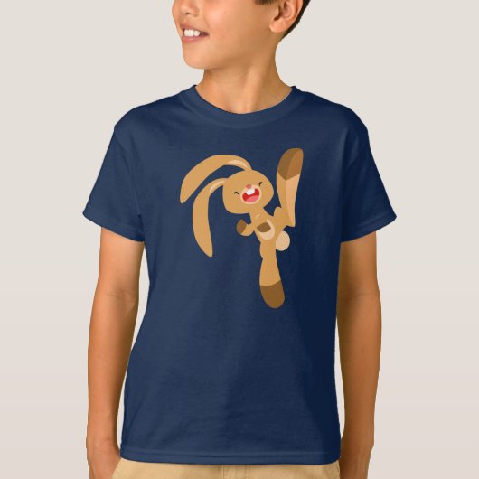 T-shirt enfant lapin Kickjumping mignon (Devant)