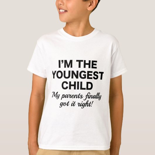 T-shirt Enfant le plus jeune (Devant)