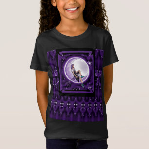 T-shirt enfant lune violette