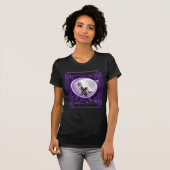 T-shirt enfant lune violette (Devant entier)