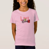 T-shirt enfant mignon rose et noir (Devant)