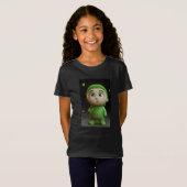 T-shirt enfant mignon | Tee graphique amusant | Ou (Devant entier)