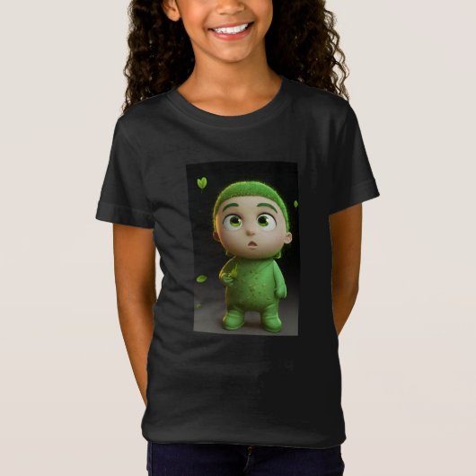 T-shirt enfant mignon | Tee graphique amusant | Ou (Devant)