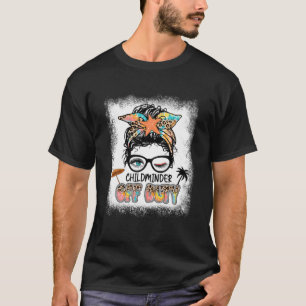 T-shirt Enfant mineur hors service Messy Bun Vacances ét