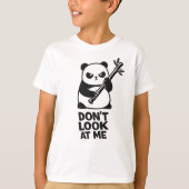 T-shirt enfant “NE ME REGARDE PAS” Funny Panda (Devant)