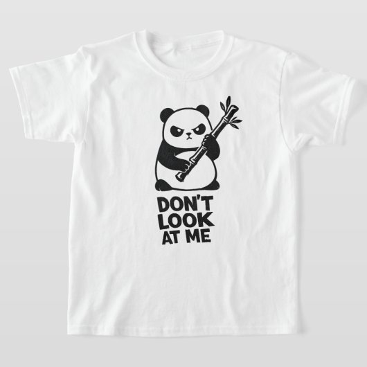 T-shirt enfant “NE ME REGARDE PAS” Funny Panda (Poser)