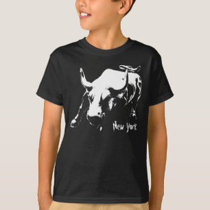 T-shirt enfant New York Bull Statue Souvenir Chemi