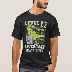 T-shirt Enfant Niveau 12 Déverrouillé Awesome 2010 12 O/O