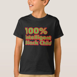 T-shirt Enfant noir intelligent de 100%